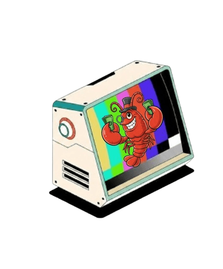 Happy lobster character